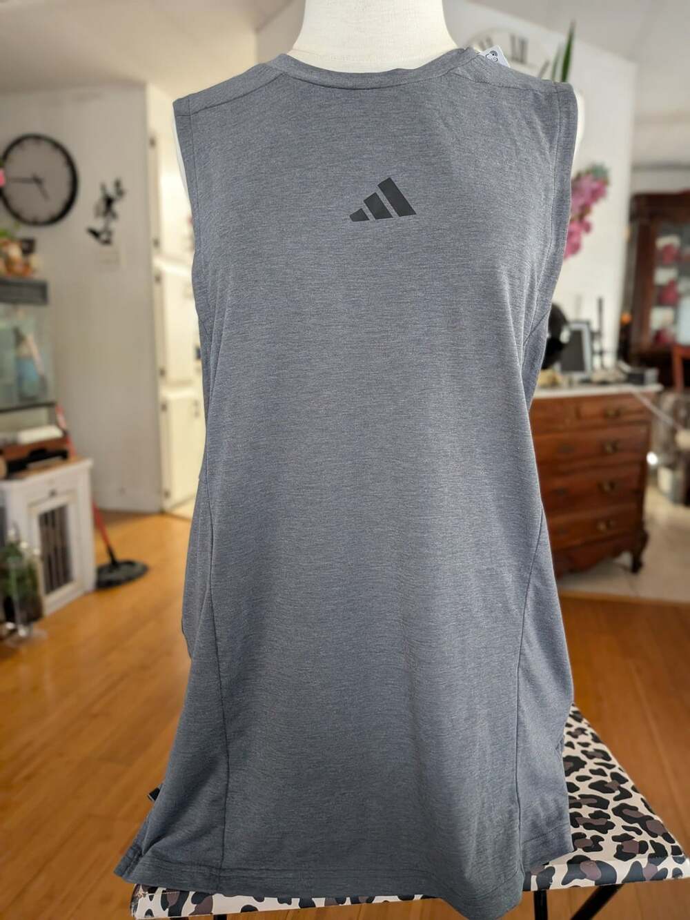 Adidas Men's D4T Workout Tank Top IS3819 Gray Size M New With Tags